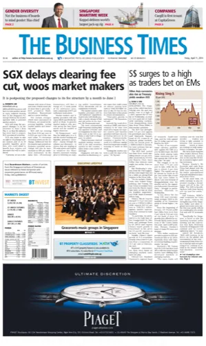 Business Times Singapore April 2014